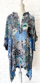 Bombay Blue Tunic - Fox Trot Boutique