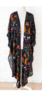 Wild & Free Long Kimono - Fox Trot Boutique