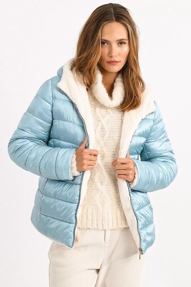 Reversible Down Coat - Fox Trot Boutique